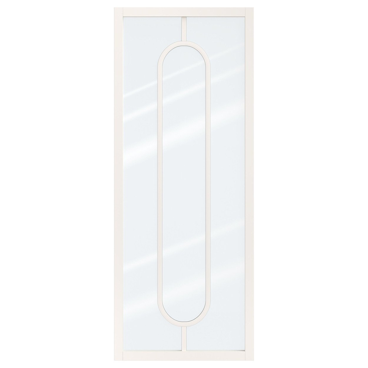 Binnendeur Skantrae SSL 14619 Blank Glas Wit Gelakt
